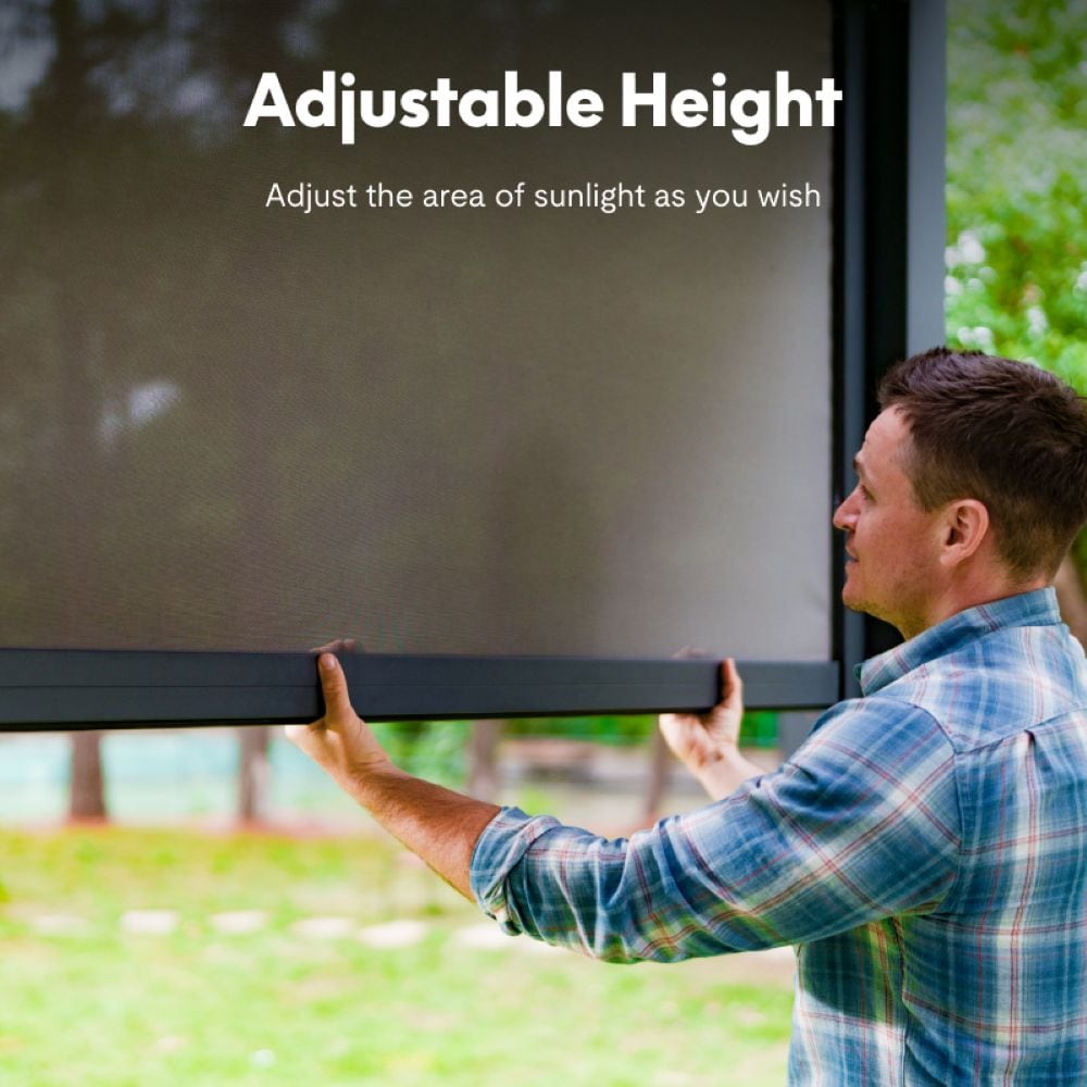 Pergola,Manual Louvered Canopy Shutter, Multi-Function Sunshade Blinds For Patio, Balcony_voghion.com